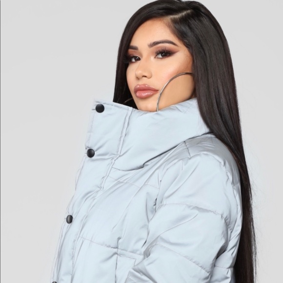 Fashion Nova See My Reflection Jacket - Silver - Picture 3 of 7